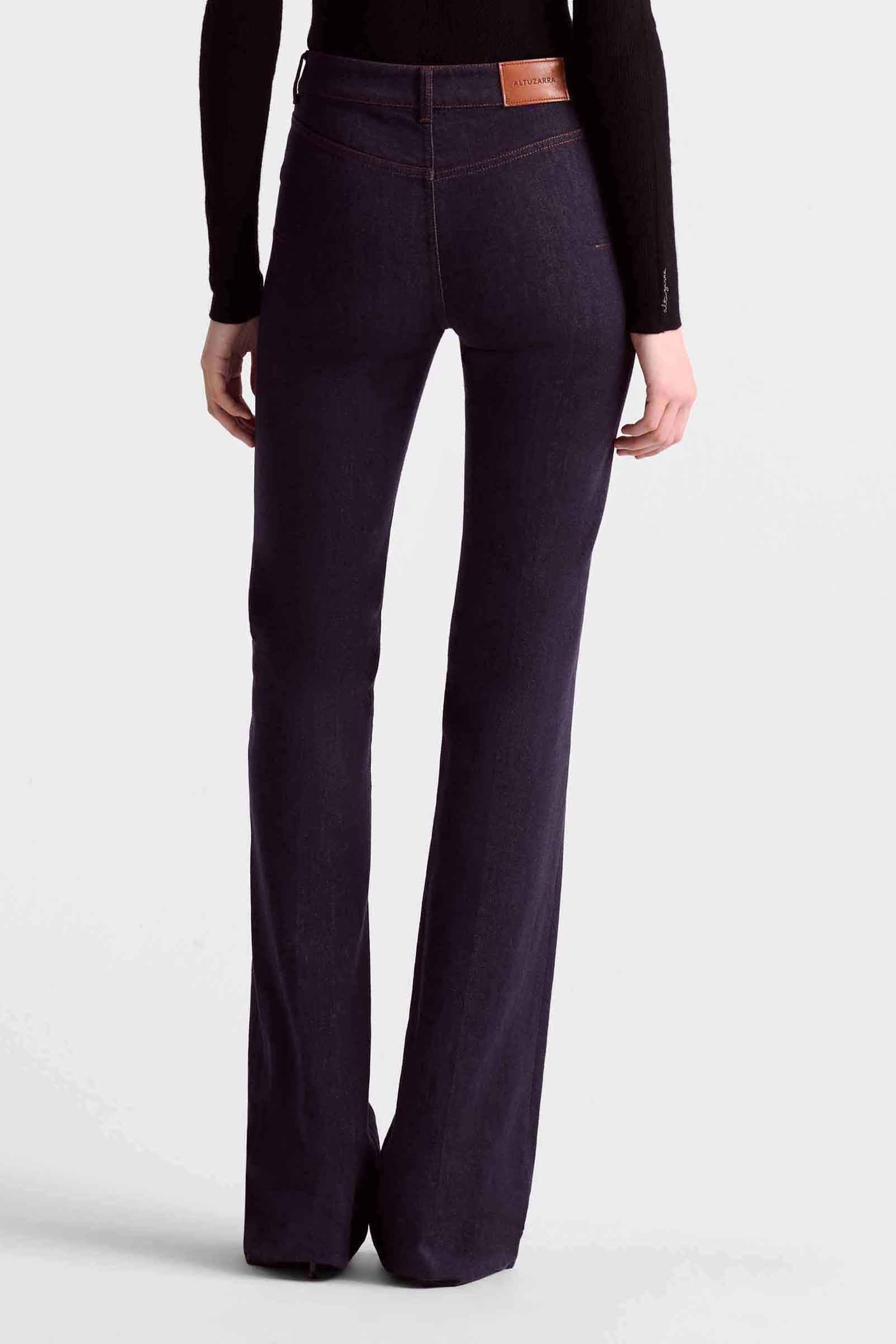 Altuzarra Serge Denim Pant Berry Blue