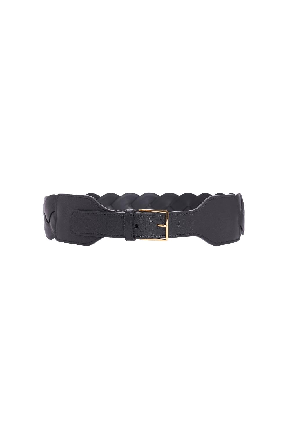 Altuzarra Skinny Braid Belt Black