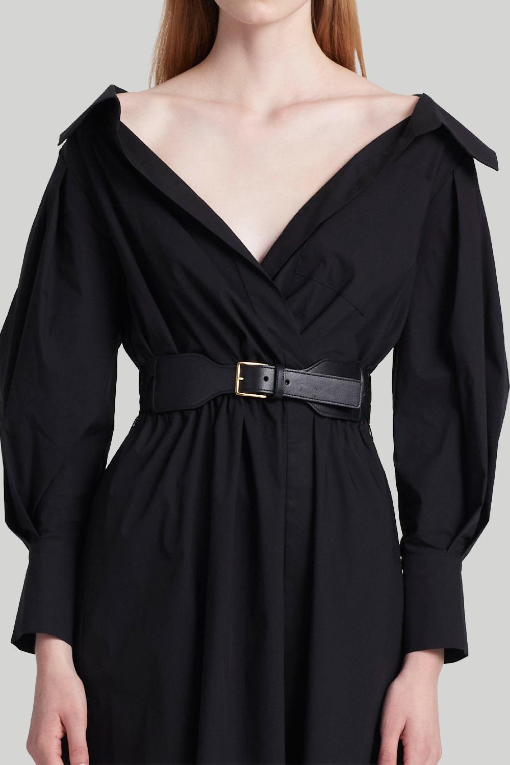 Altuzarra Skinny Braid Belt Black