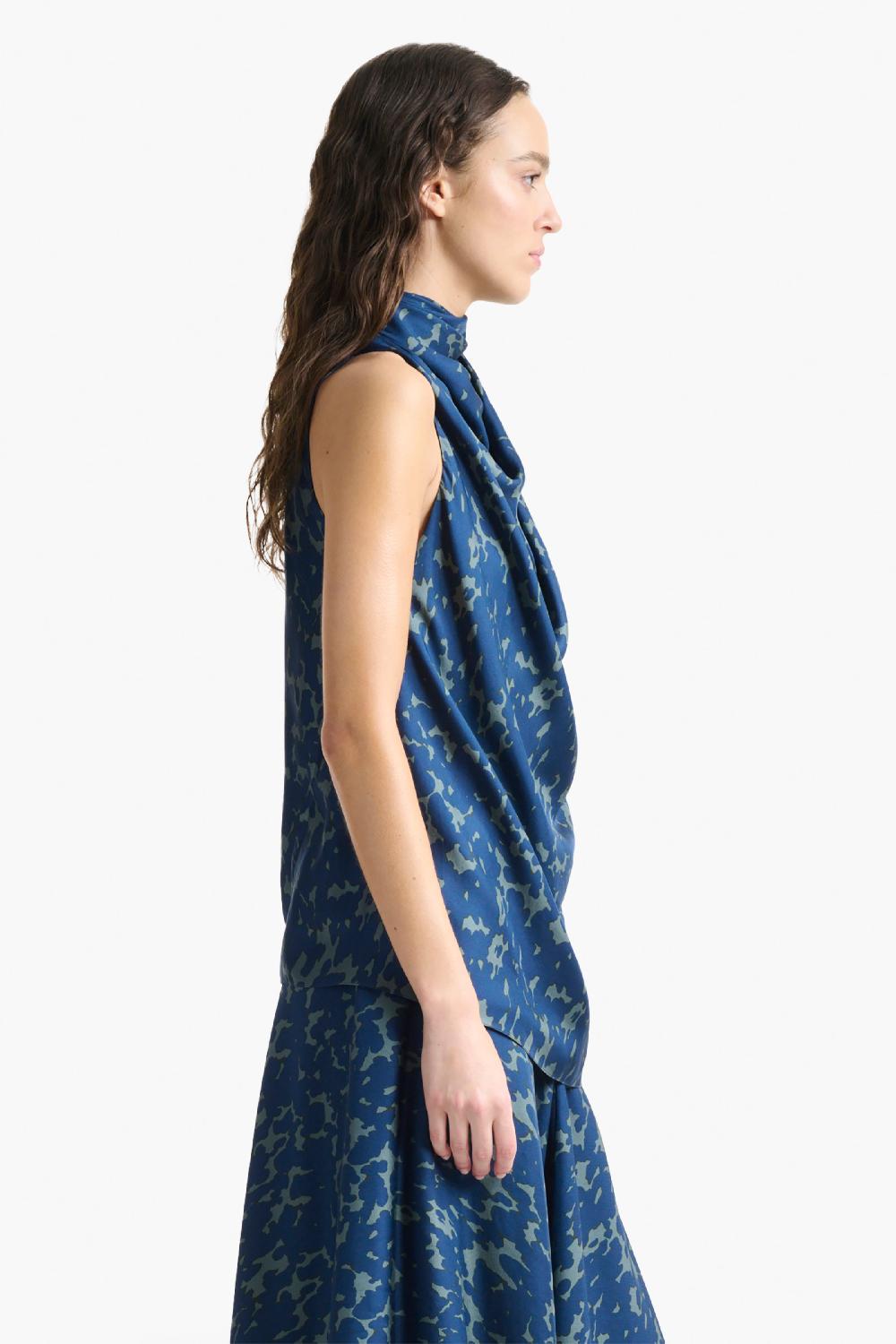 Altuzarra Sleary Top Smoke Azure Tortoise