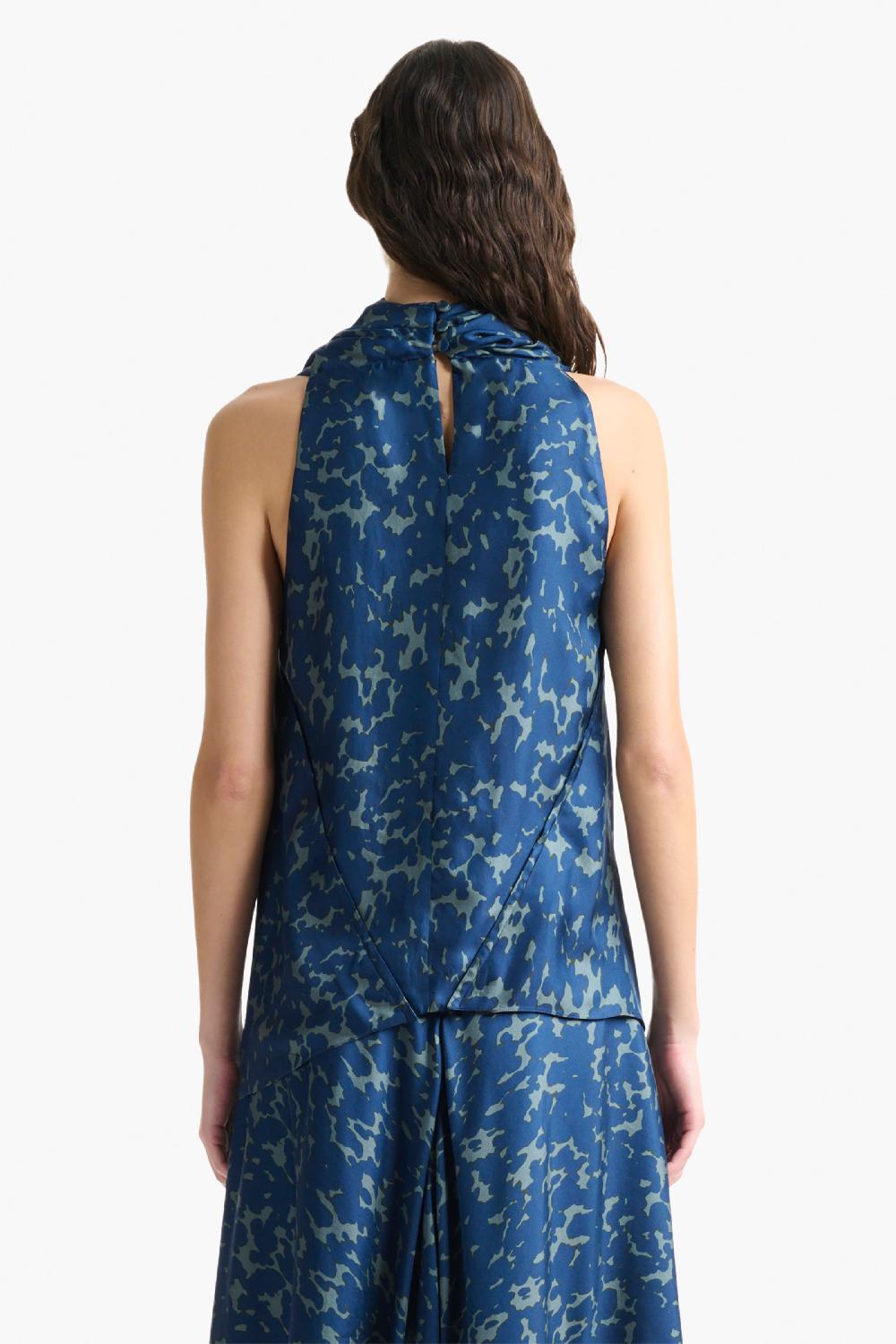 Altuzarra Sleary Top Smoke Azure Tortoise