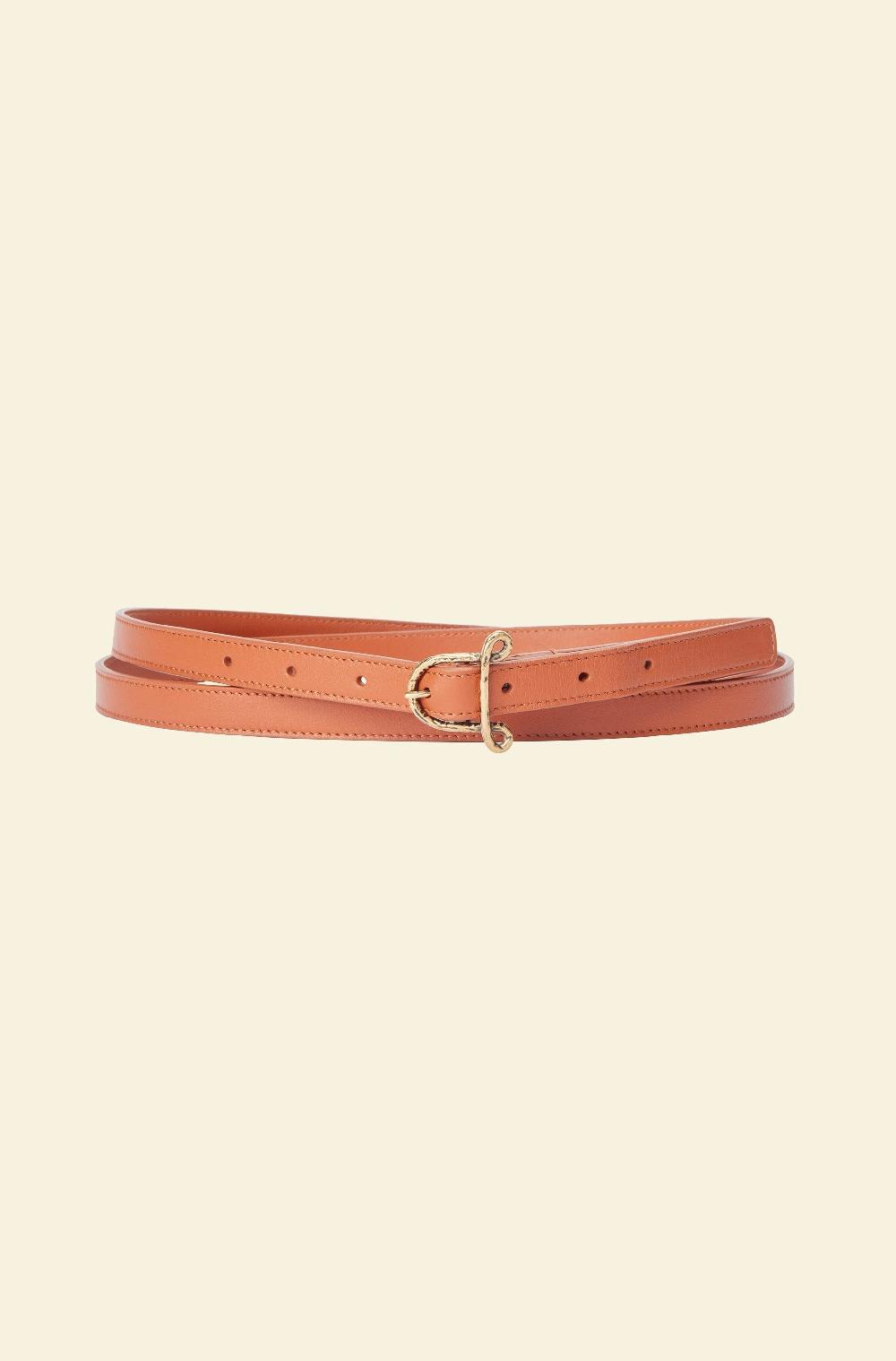 Altuzarra Small A Belt Cognac