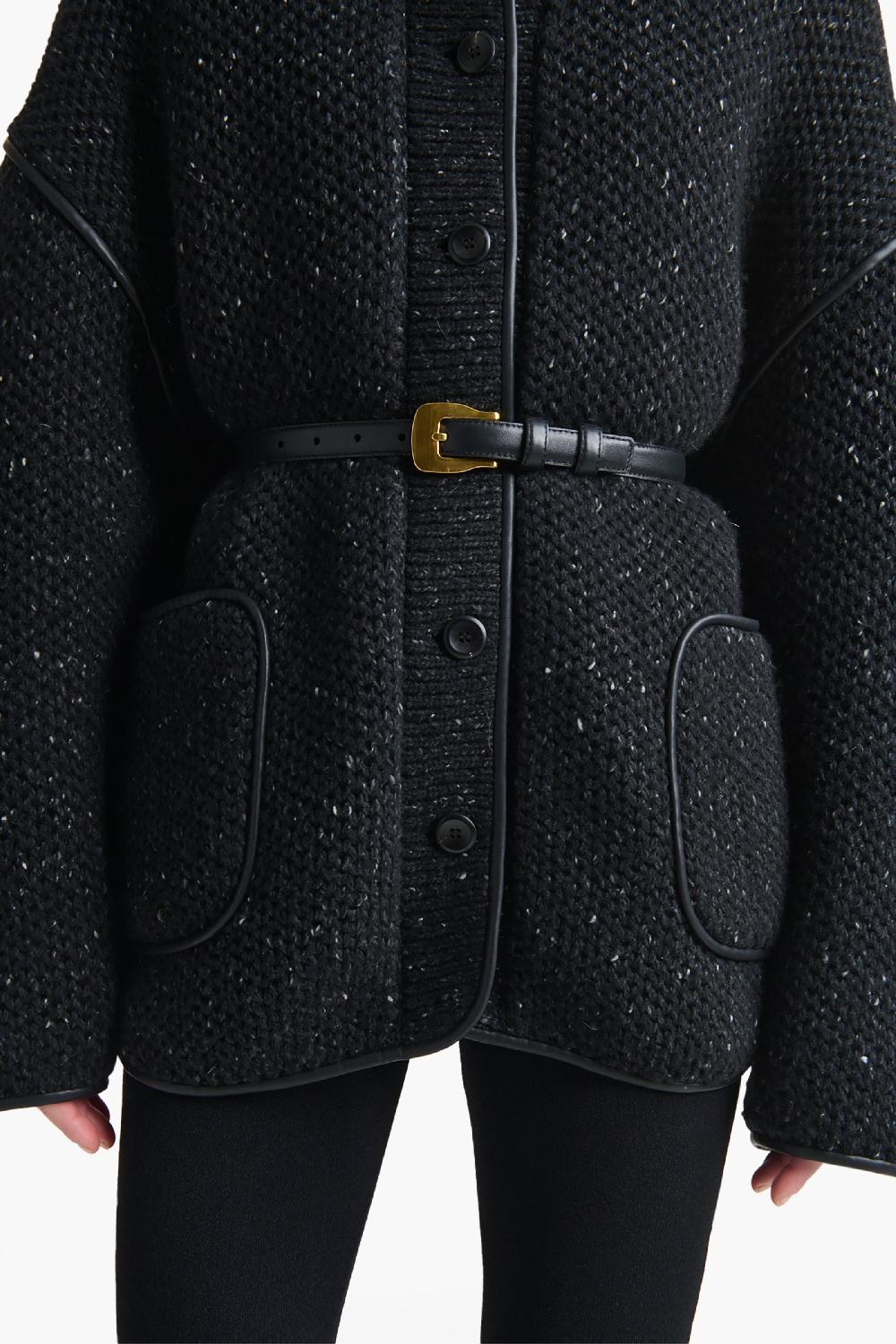 altuzarra Square Buckle Belt Black