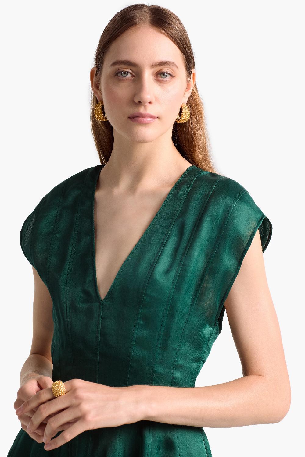 altuzarra Textured Hoop Earrings Gold