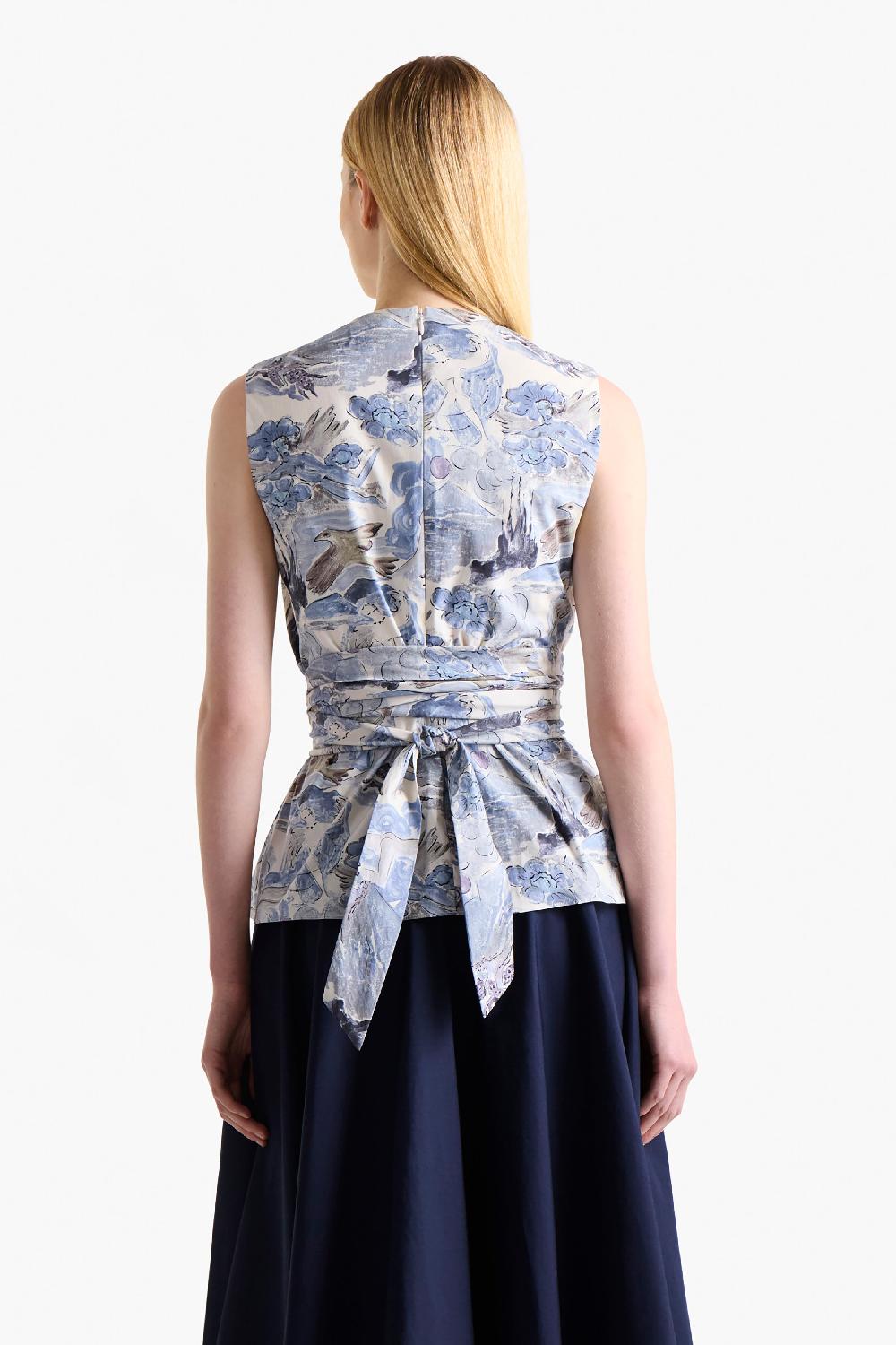 Altuzarra Tizzy Top Berry Blue Mythical