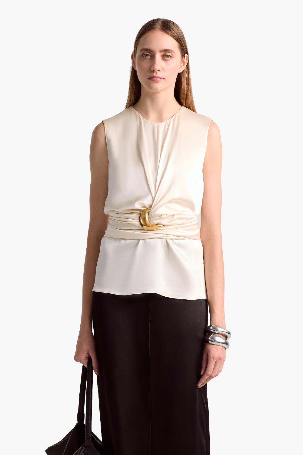 altuzarra Tizzy Top Tapioca