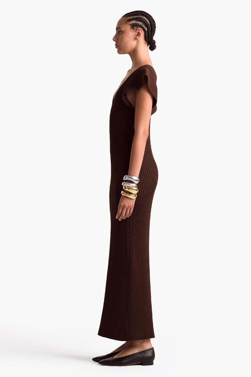 Altuzarra Trey Dress Charred Oak