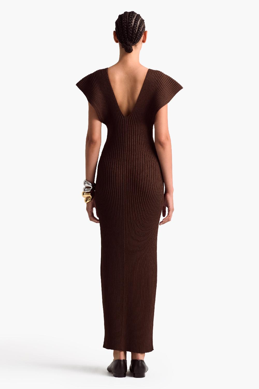 Altuzarra Trey Dress Charred Oak