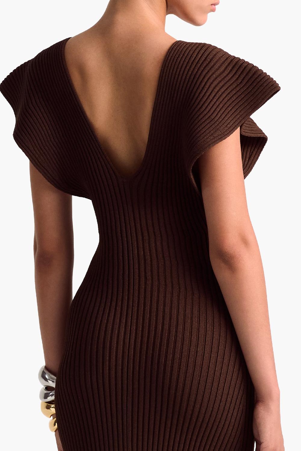 Altuzarra Trey Dress Charred Oak