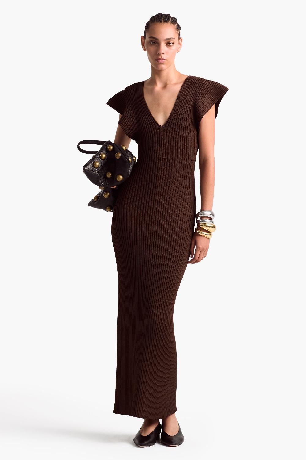 altuzarra Trey Dress Charred Oak