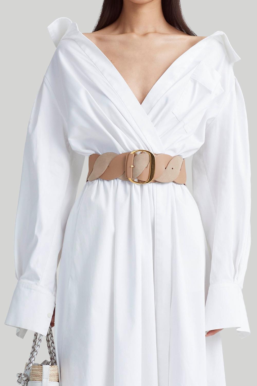 Altuzarra Twist Braid Belt Cappuccino