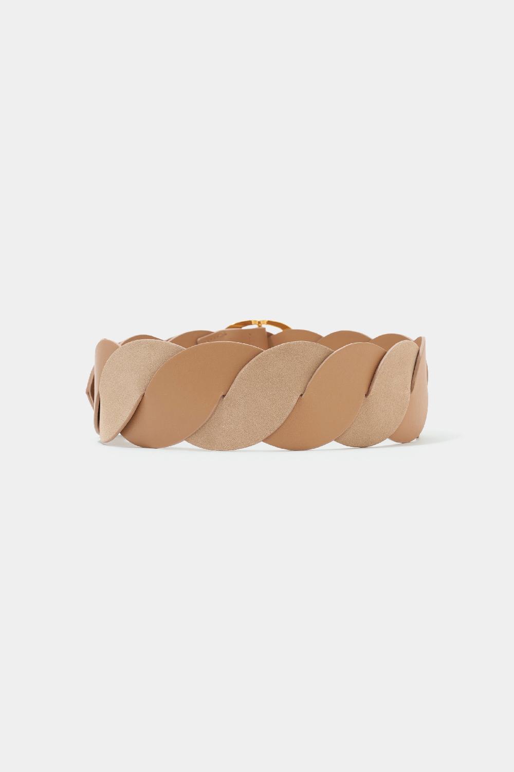 altuzarra Twist Braid Belt Cappuccino