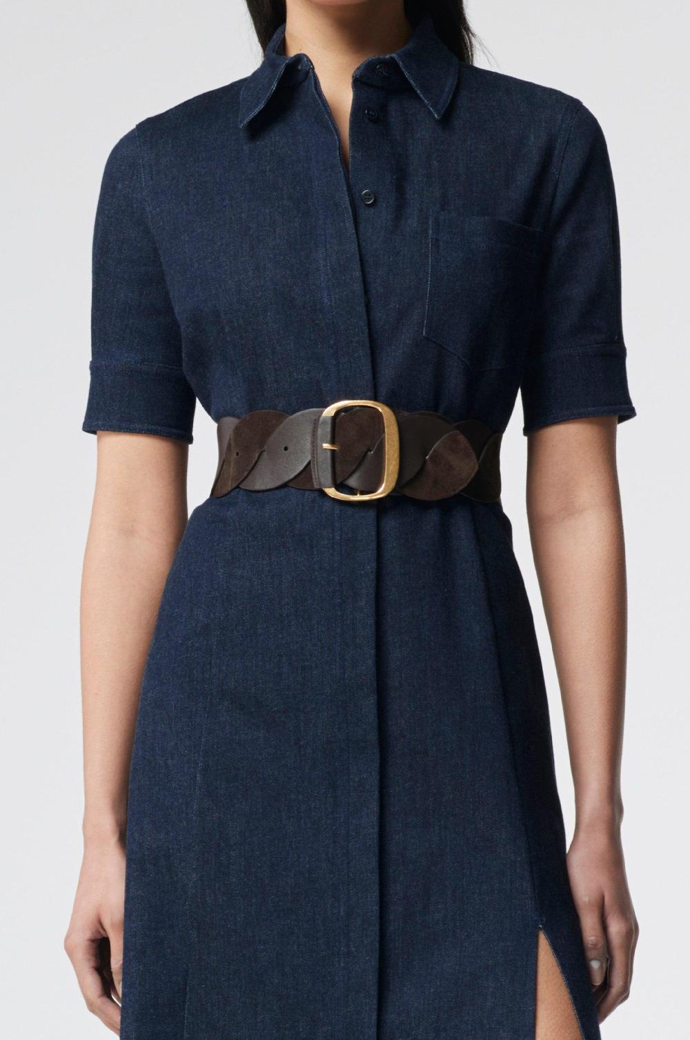 altuzarra Twist Braid Belt Mahogany