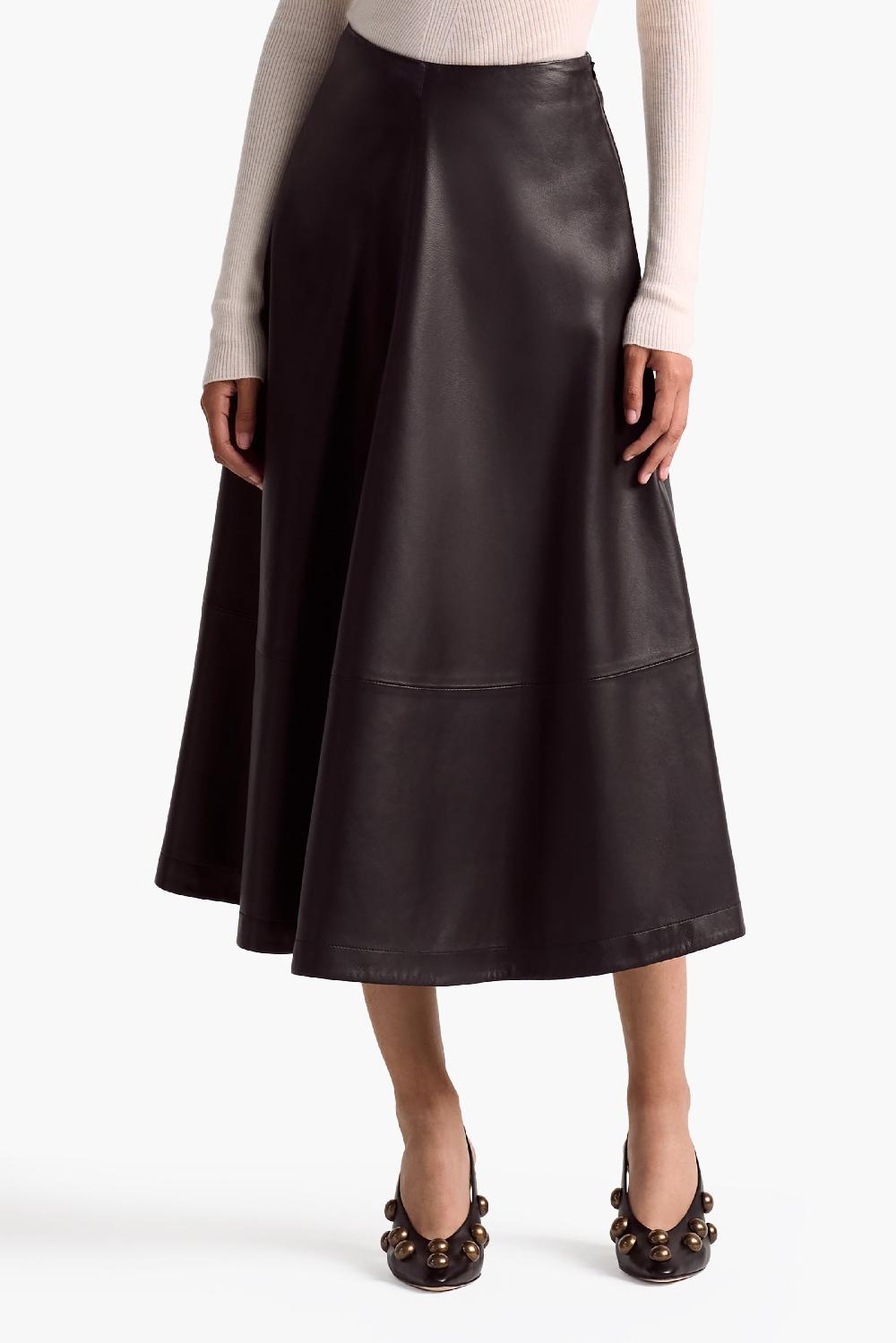Altuzarra Varda Skirt Black Leather
