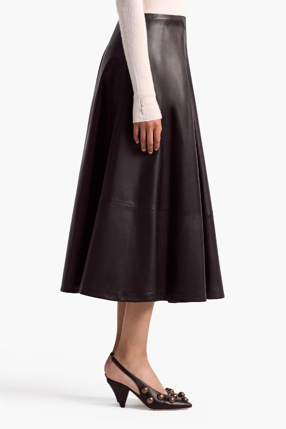 Altuzarra Varda Skirt Black Leather