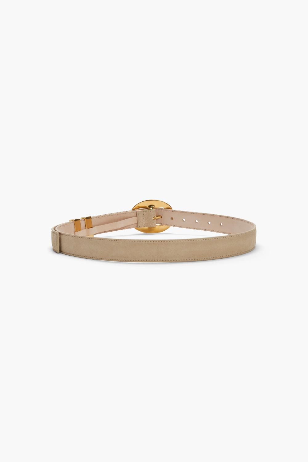 Altuzarra Vintage Brass Buckle Belt Light