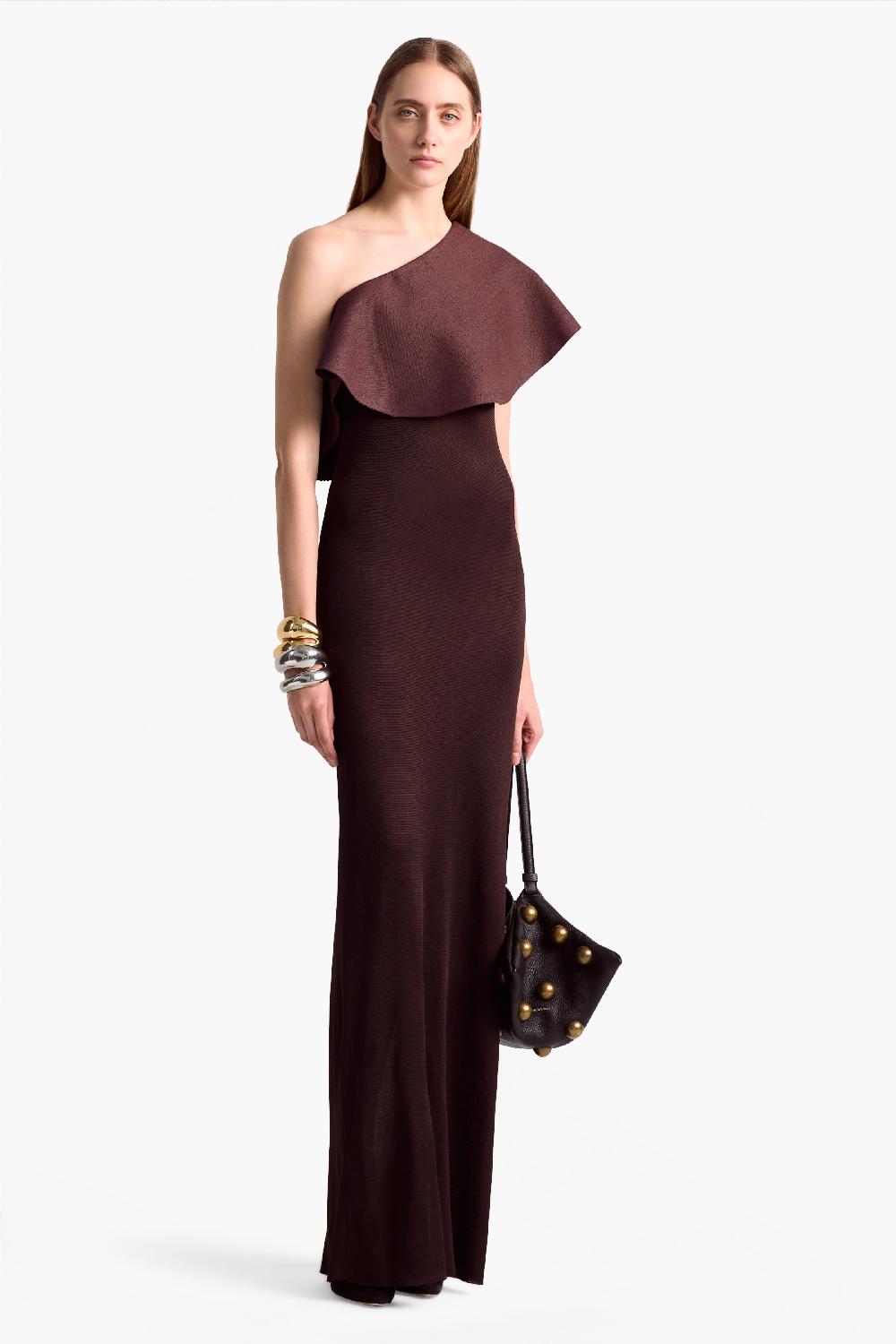 altuzarra Vivi Dress Charred Oak