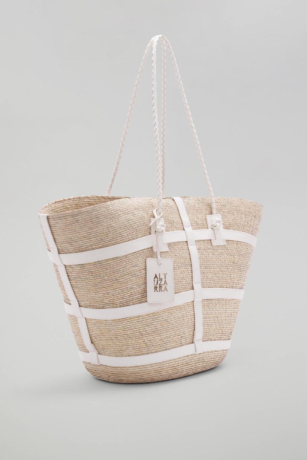 Altuzarra Watermill' Bag Large Natural/White
