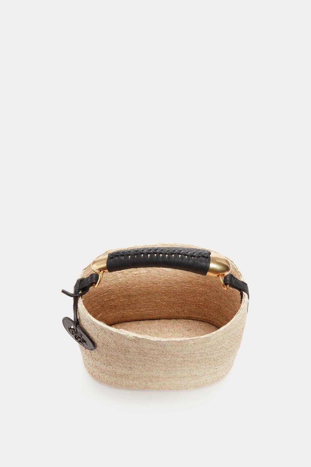 Altuzarra Watermill Bag Metal Handle Natural/Black