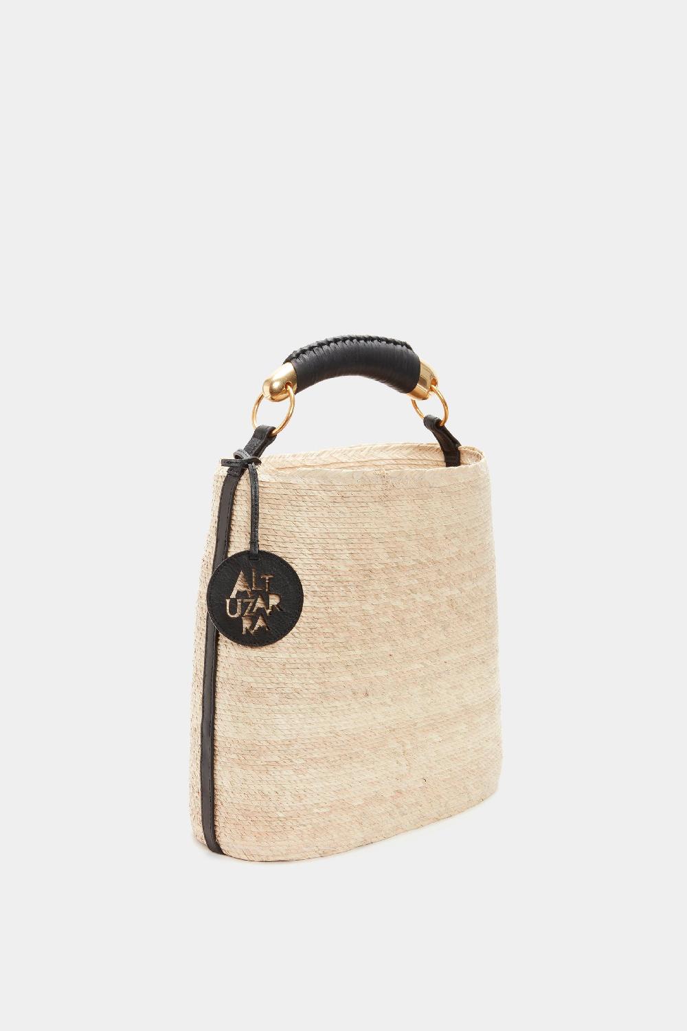 Altuzarra Watermill Bag Metal Handle Natural/Black