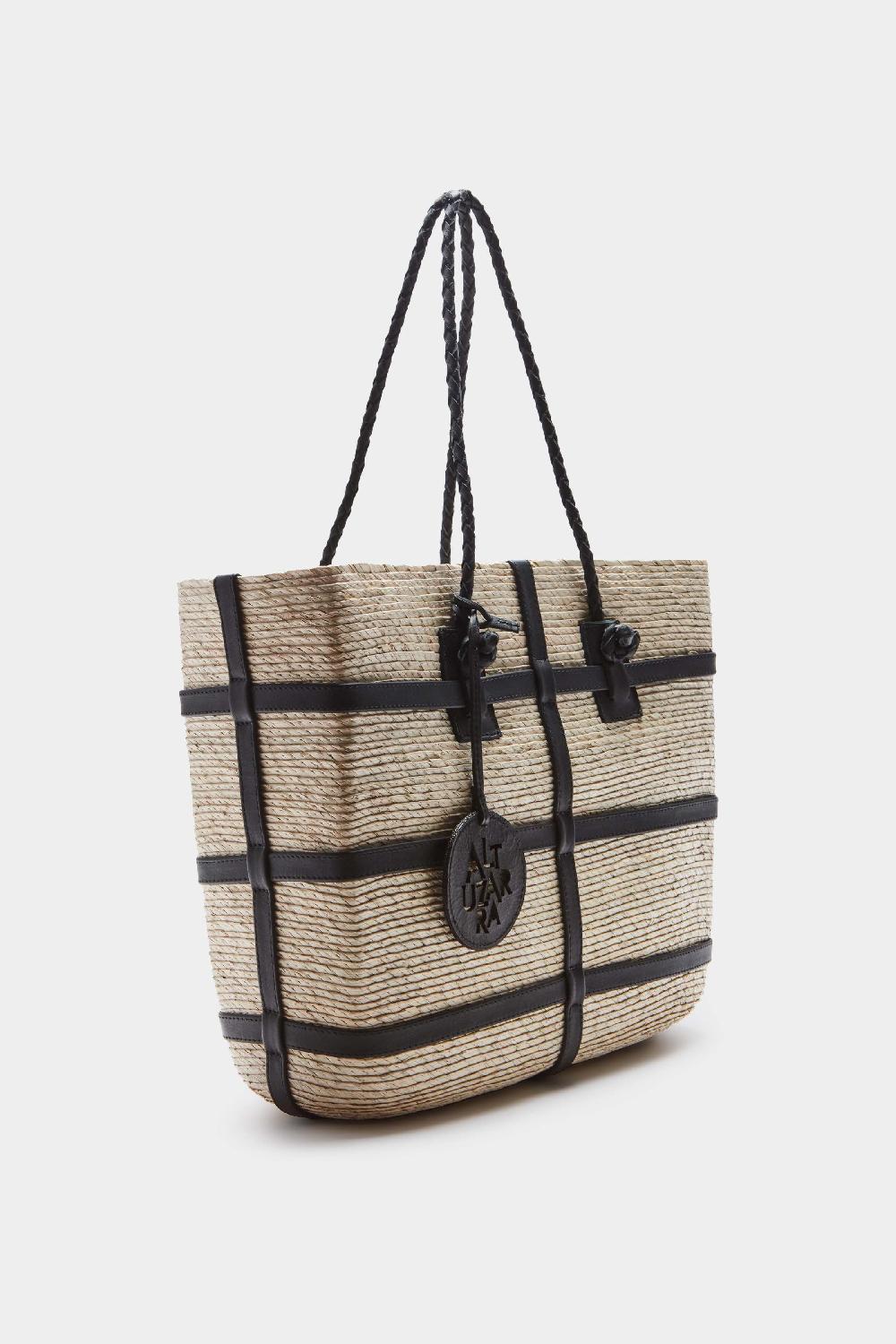 altuzarra Watermill Tote E/W Natural/Black