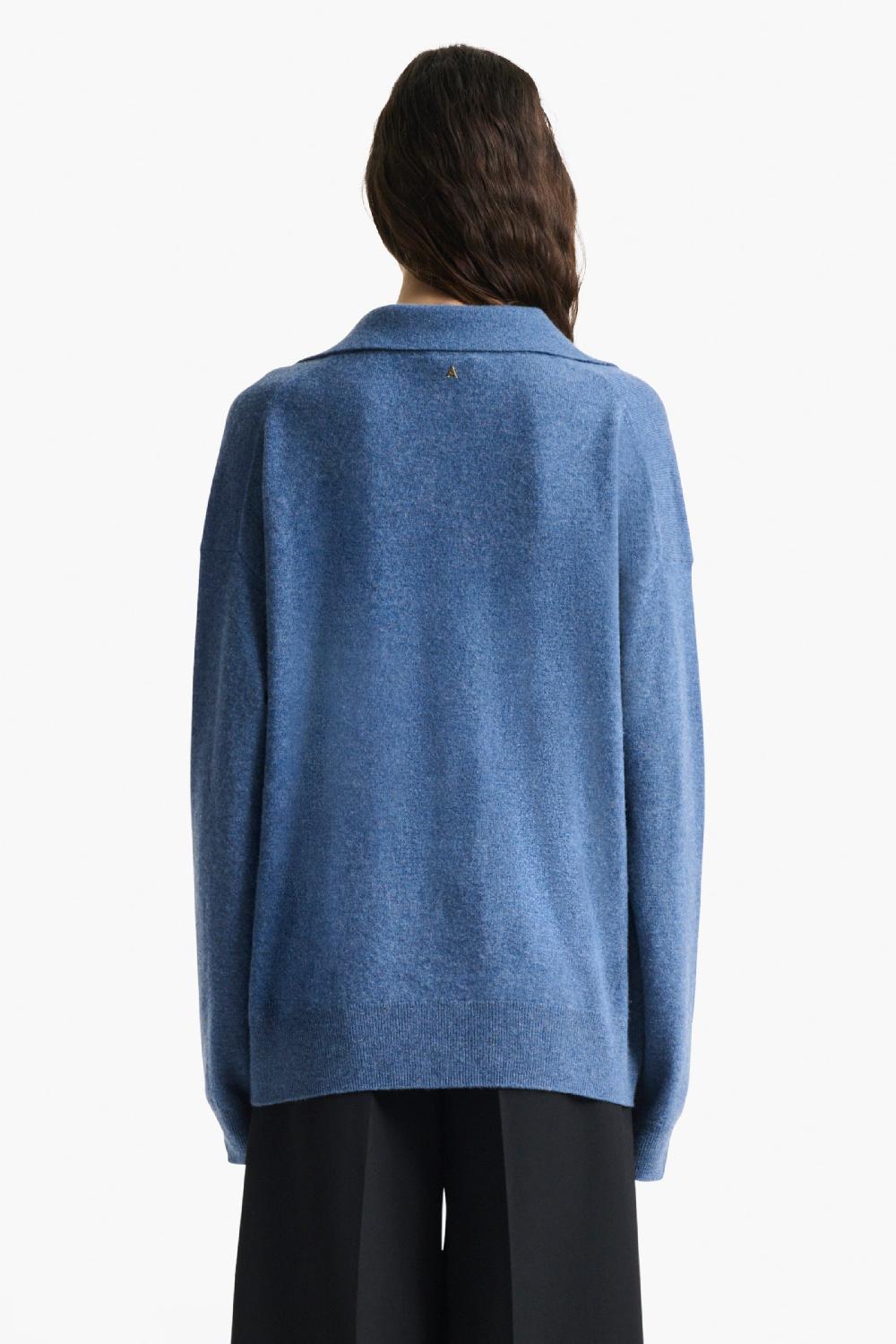 Altuzarra Zaq Sweater Ash Blue Melange