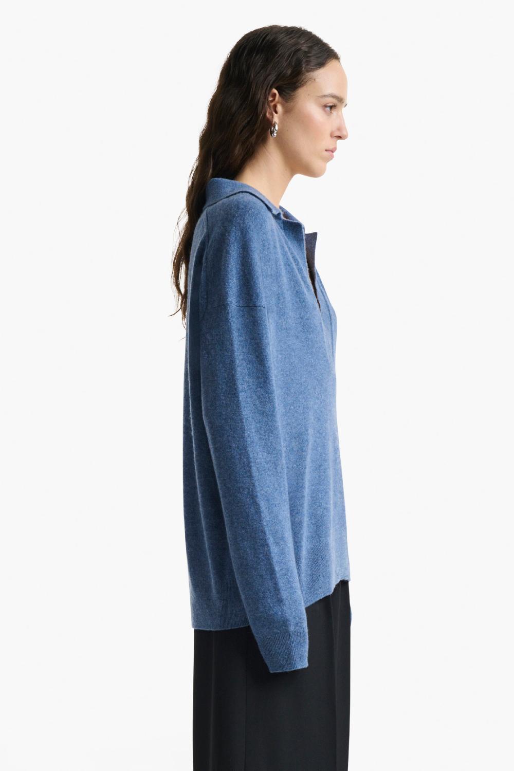 Altuzarra Zaq Sweater Ash Blue Melange