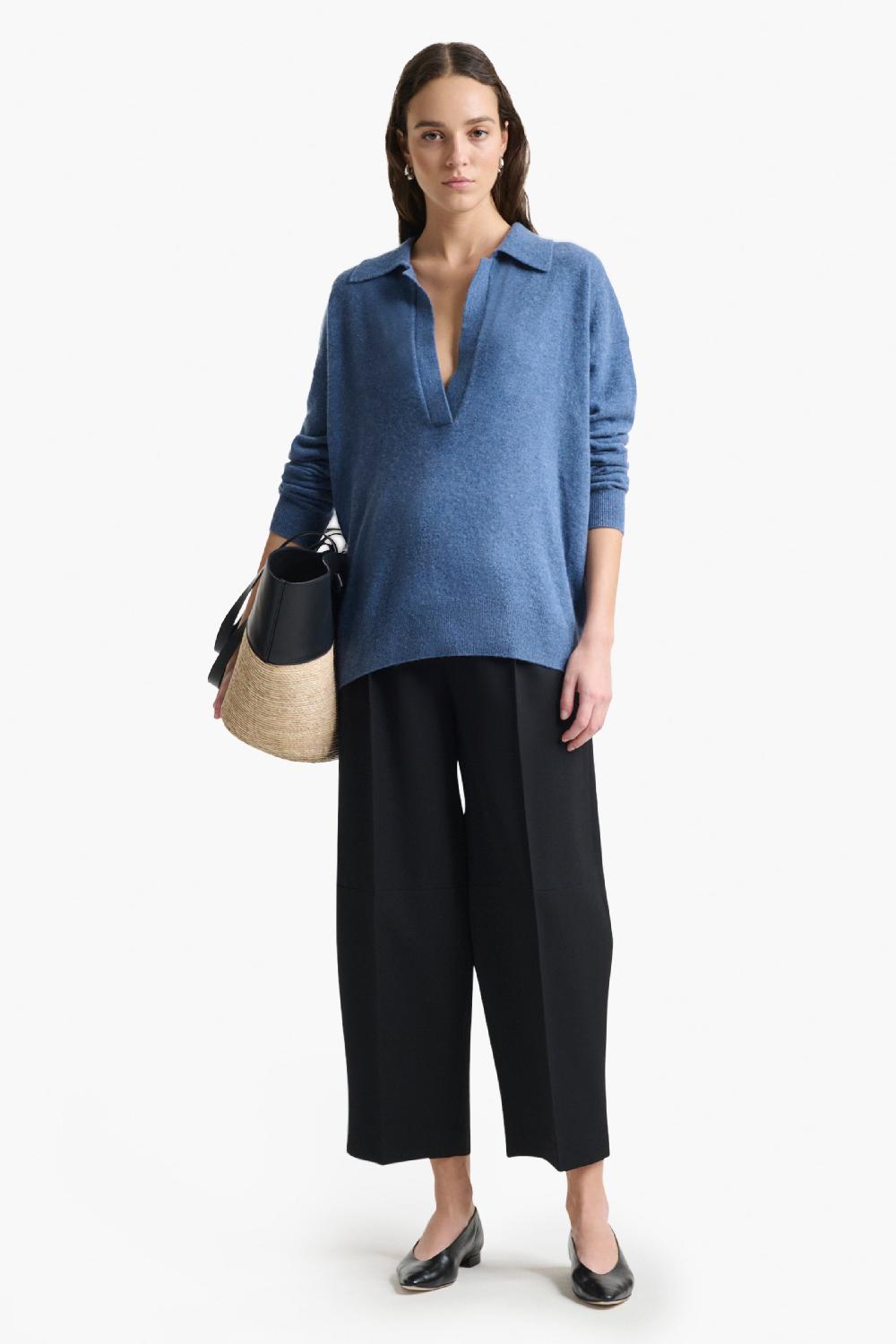 altuzarra Zaq Sweater Ash Blue Melange