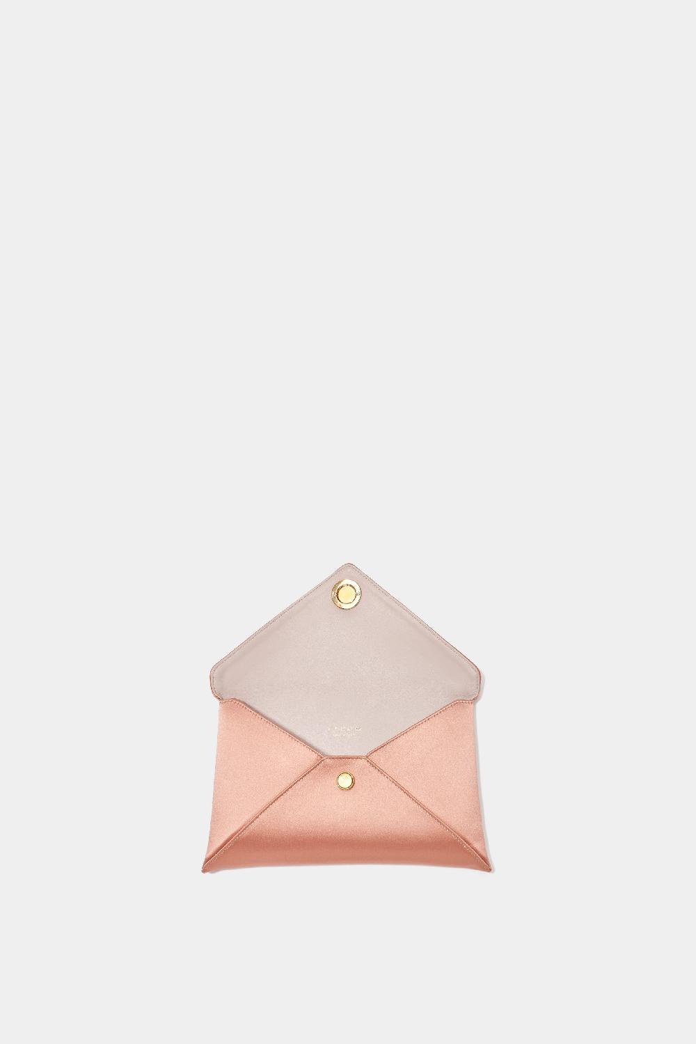 Altuzarra Medallion Envelope Clutch Satin Apple Blossom