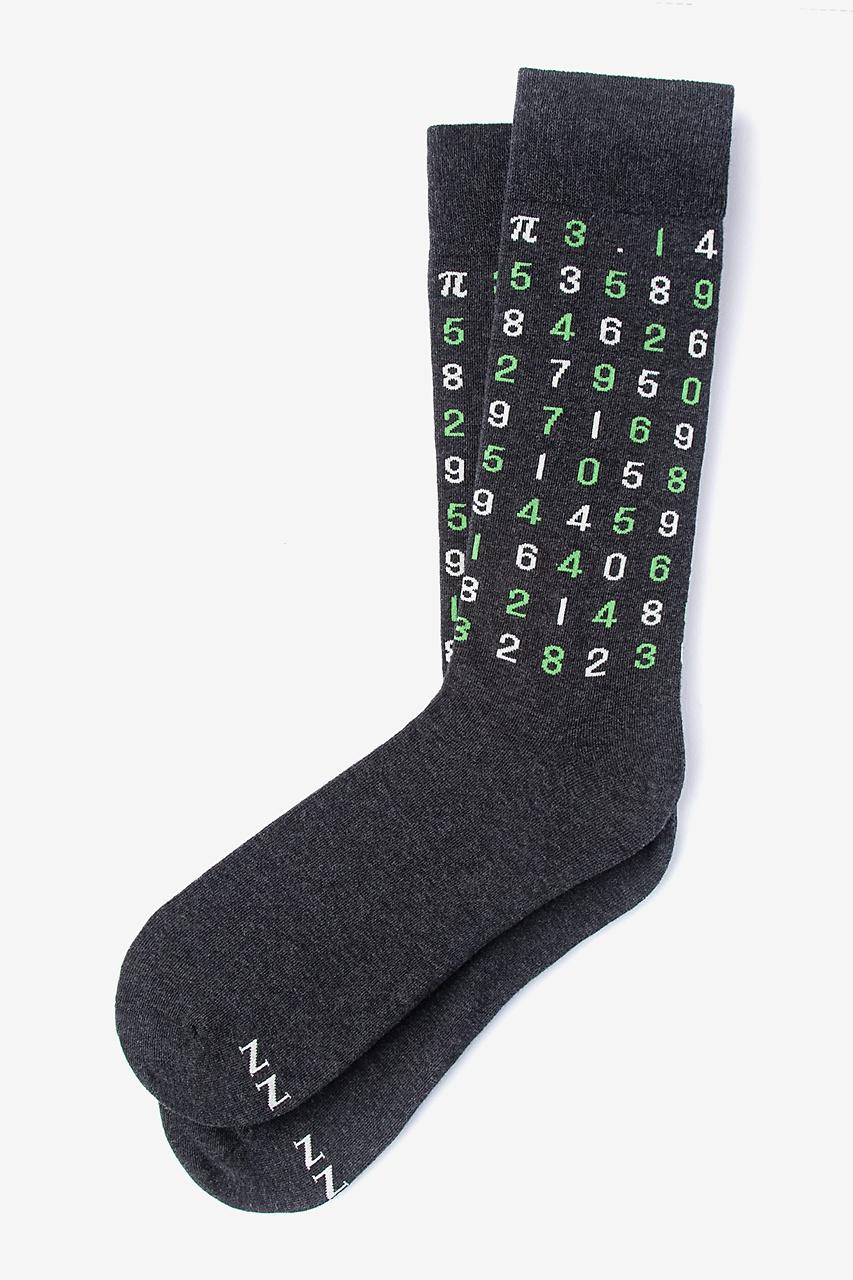alynn 98 Digits of Pi black Sock