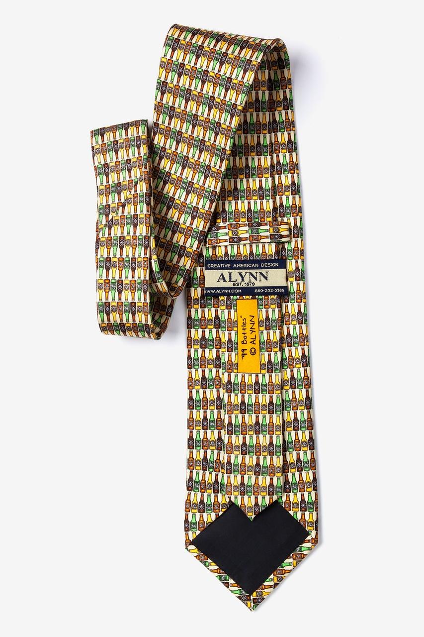 Alynn 99 Bottles Yellow 100% Silk Tie