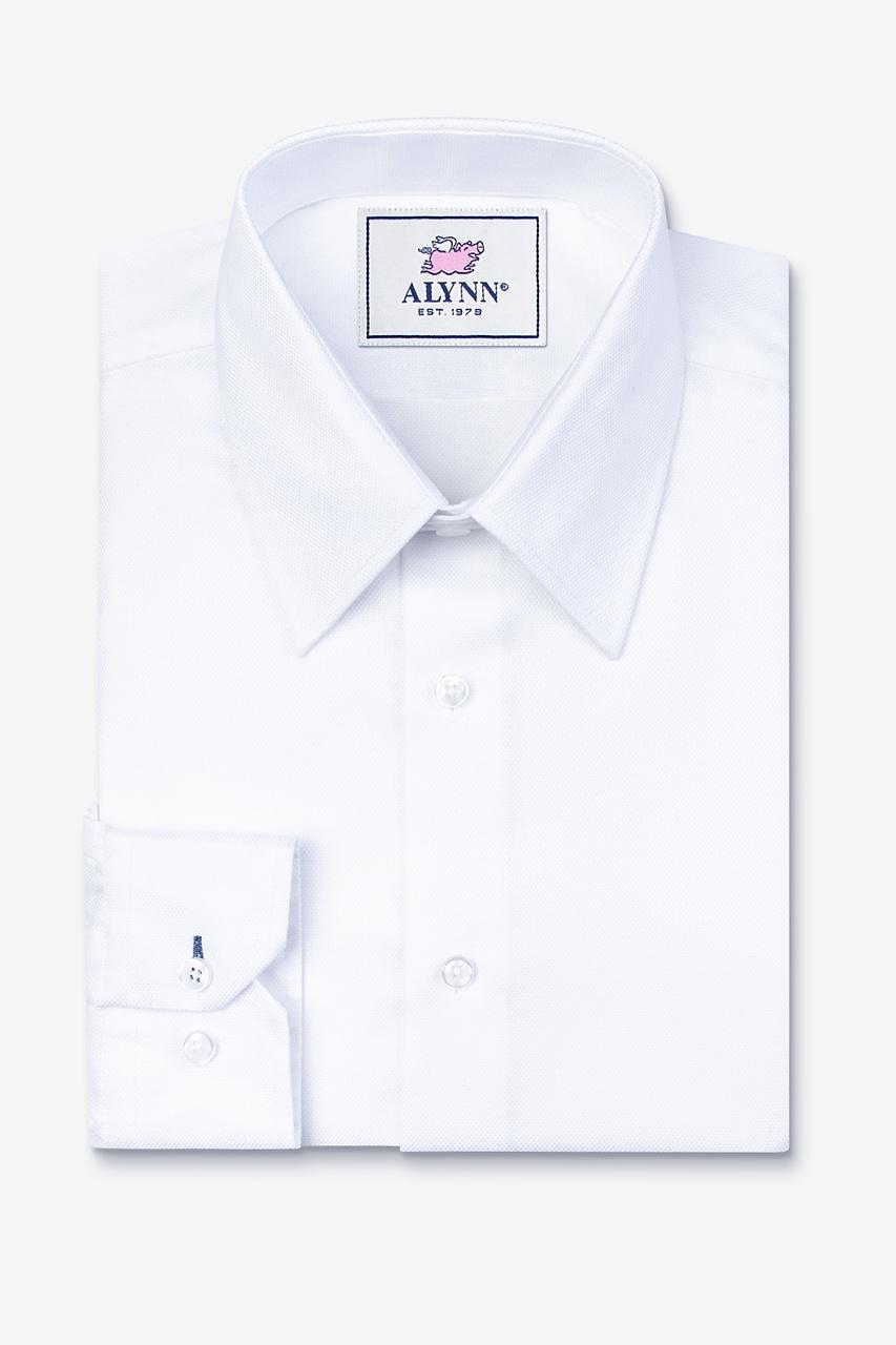 Alynn Aiden Point Collar White Dress Shirt