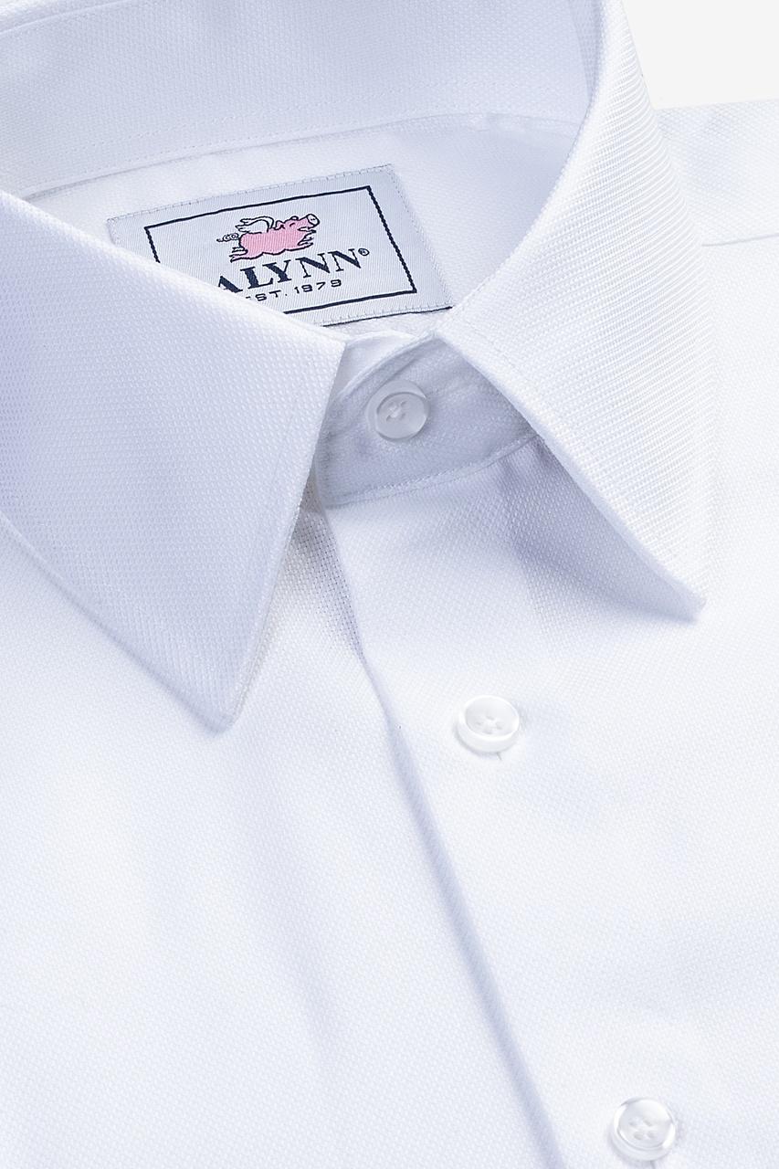 alynn Aiden Point Collar White Dress Shirt