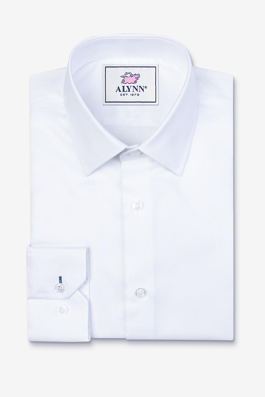 Alynn Aiden Spread Collar White Dress Shirt