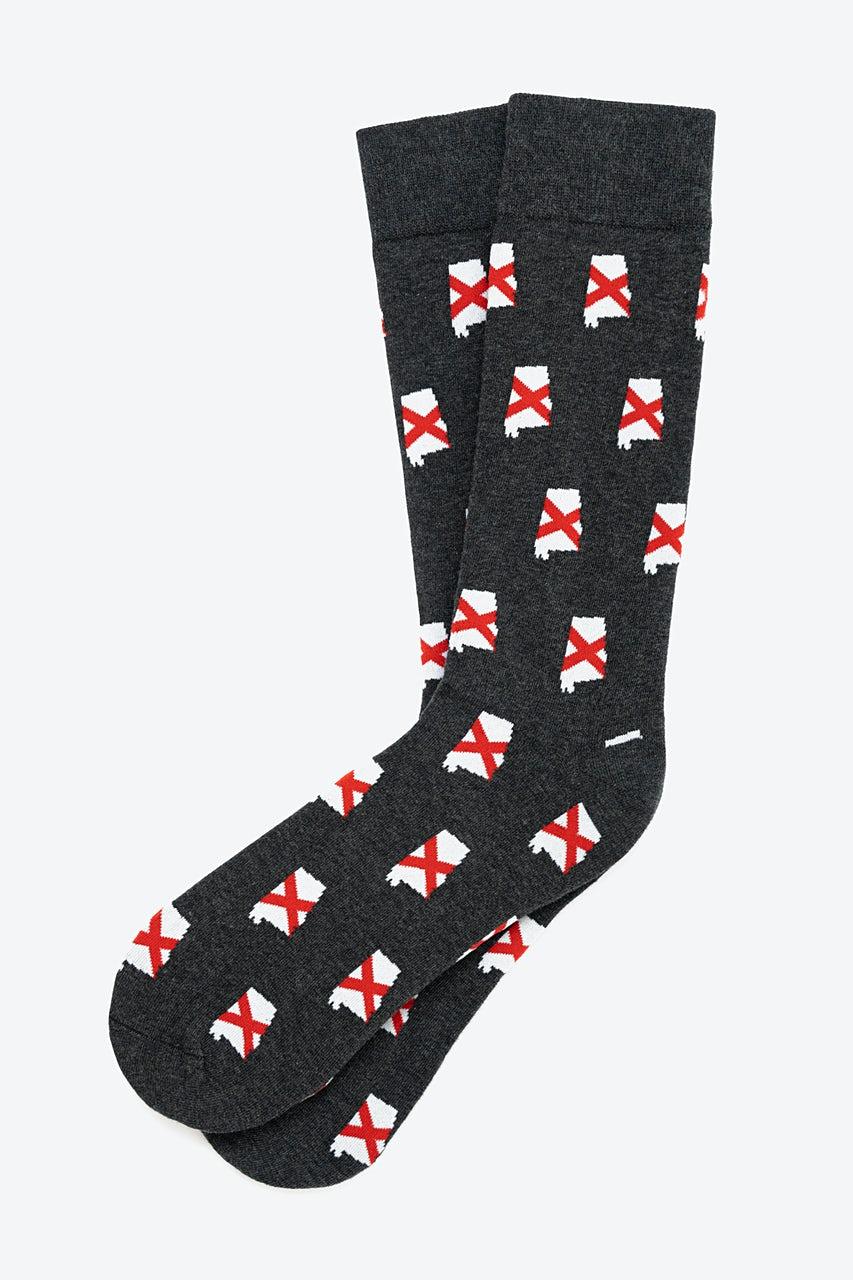 alynn Alabama State Flag Heather Black Sock