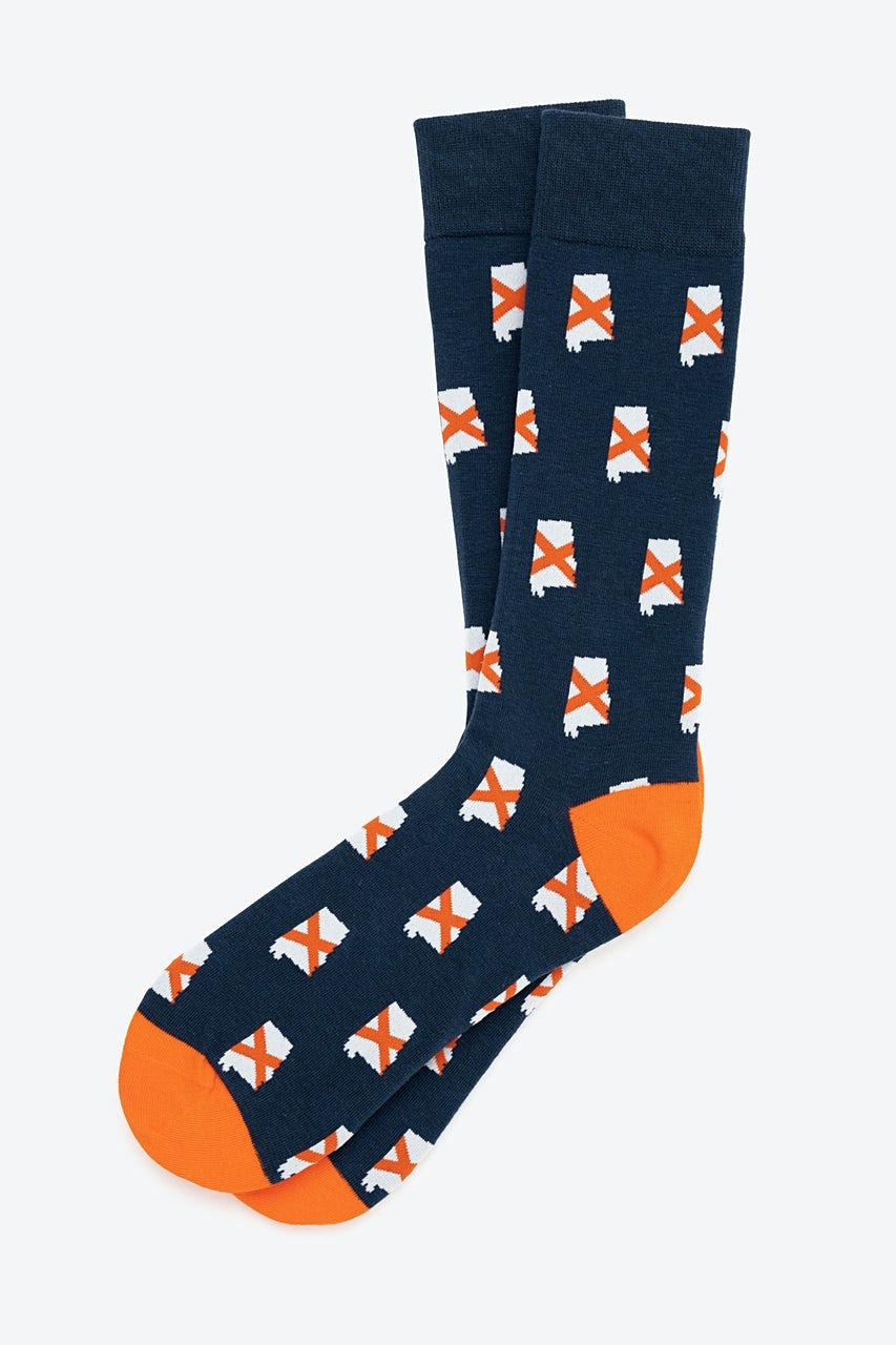 alynn Alabama State Flag Navy Blue Sock