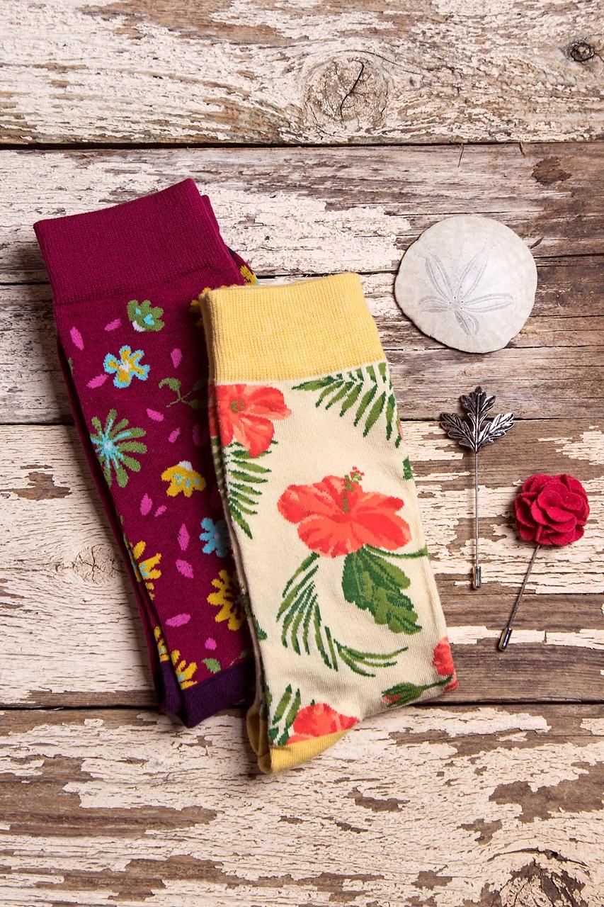 Alynn Aloha Beaches Cream Sock