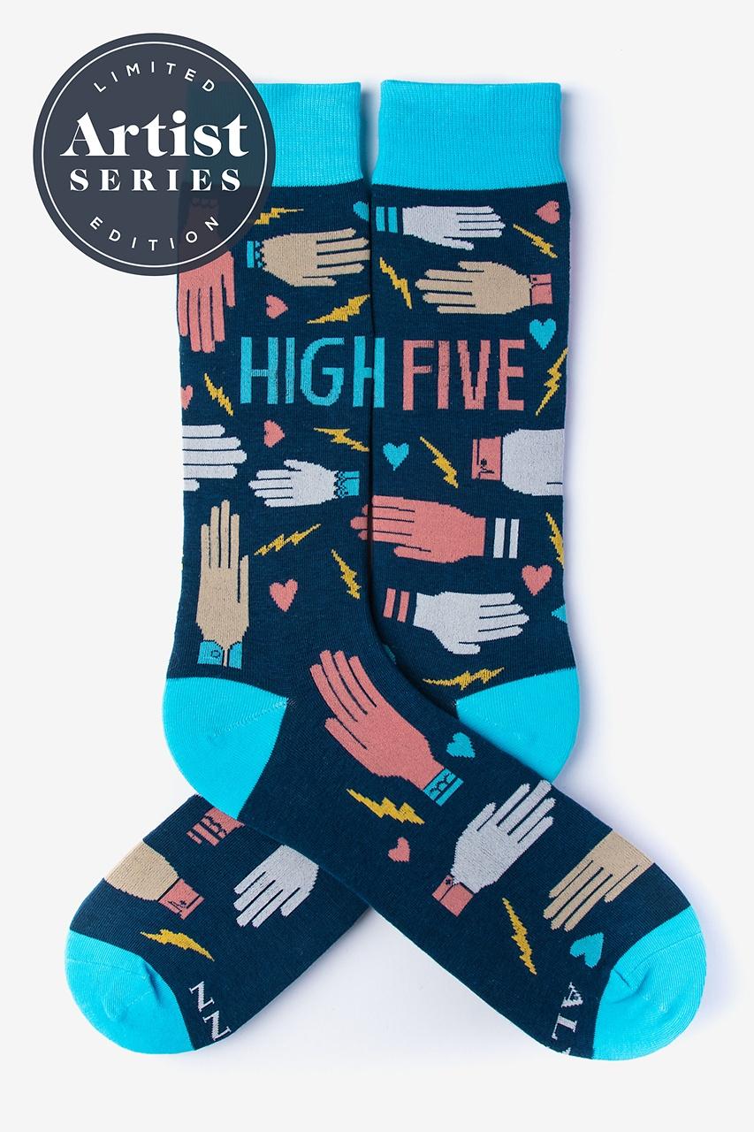 alynn Alynn® X Lisa Congdon High Five aqua Sock