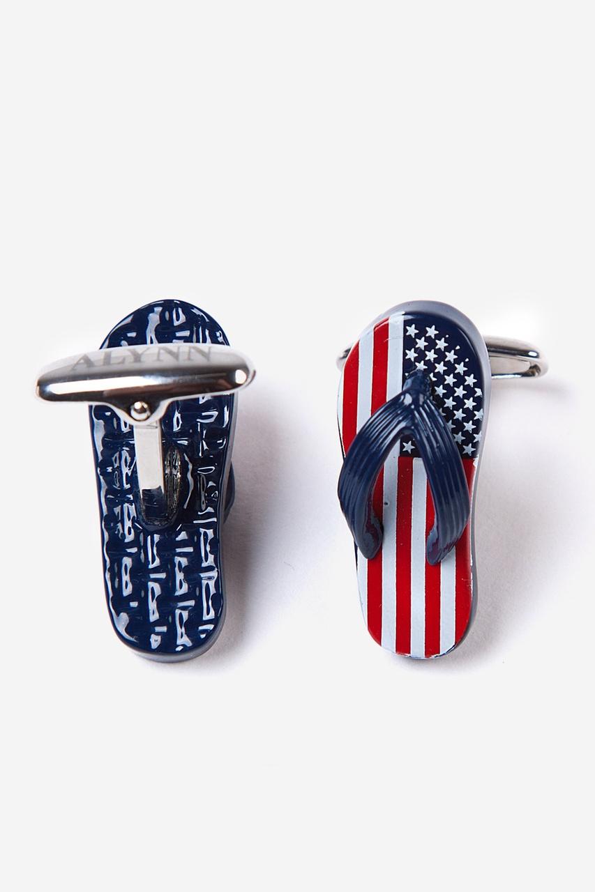 Alynn American Casual Navy Blue Cufflinks