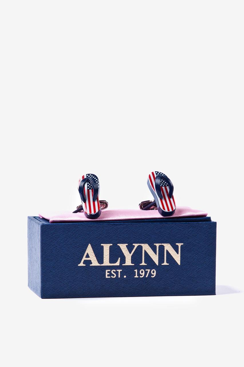 Alynn American Casual Navy Blue Cufflinks