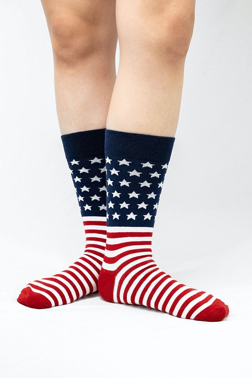 Alynn American Flag Red Sock