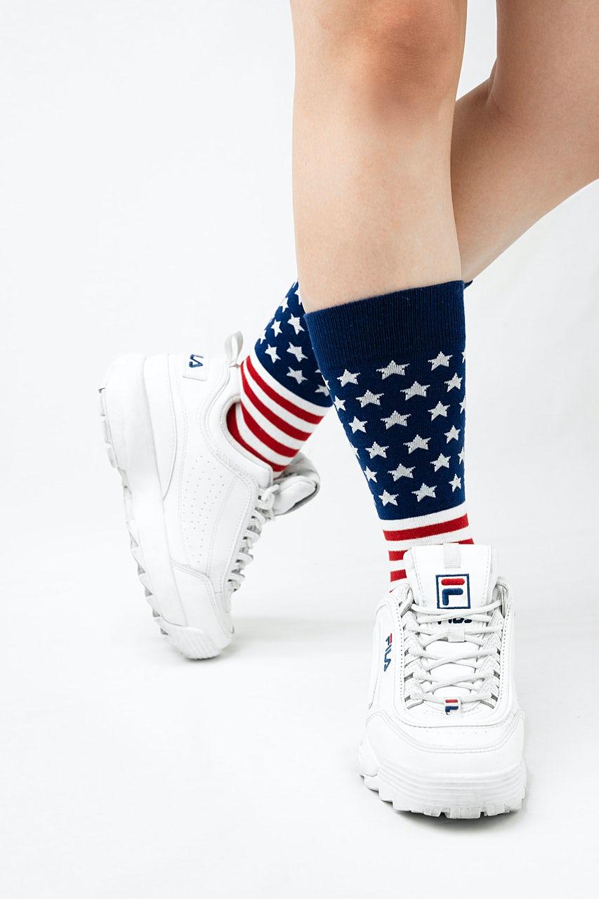 Alynn American Flag Red Sock
