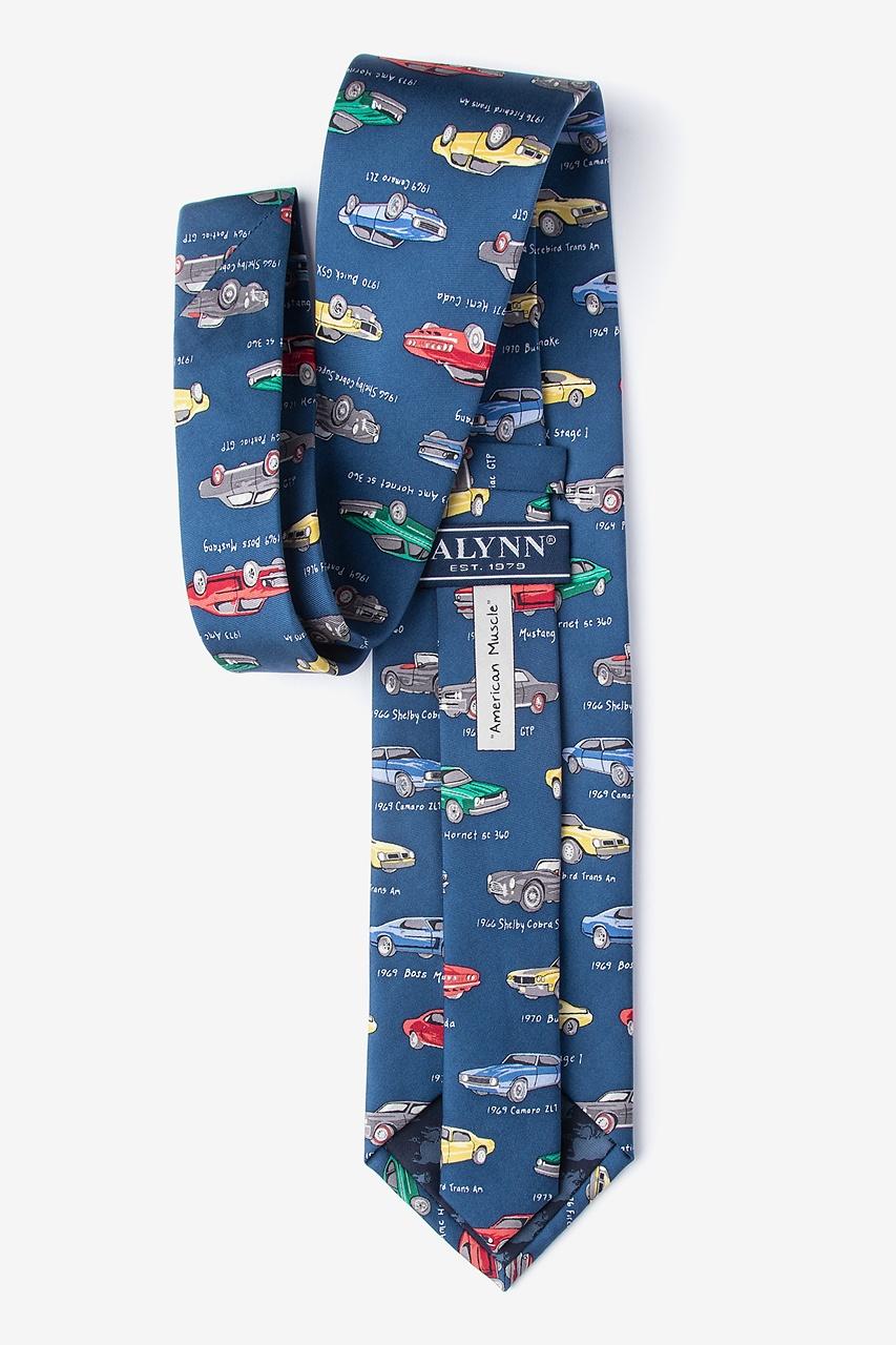 Alynn American Muscle Blue 100% Silk Tie