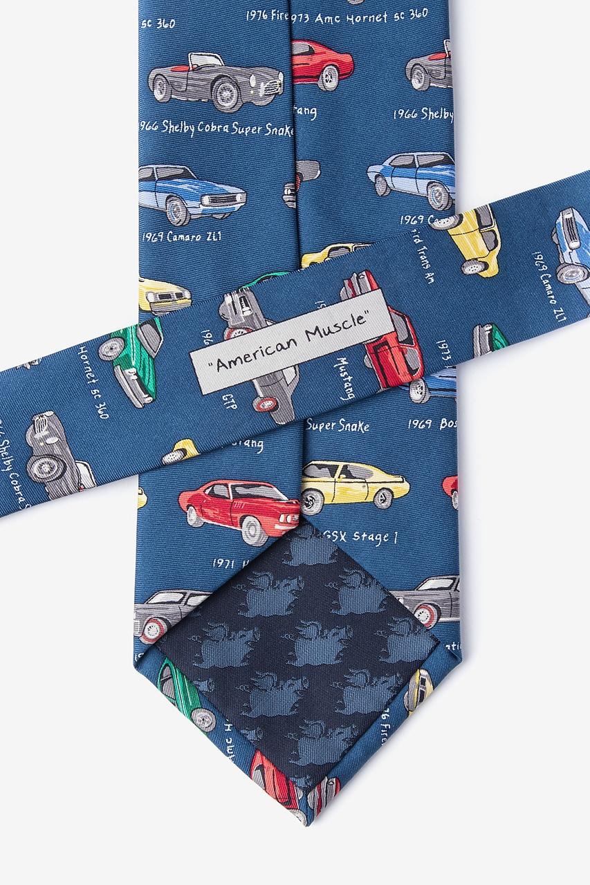 Alynn American Muscle Blue 100% Silk Tie