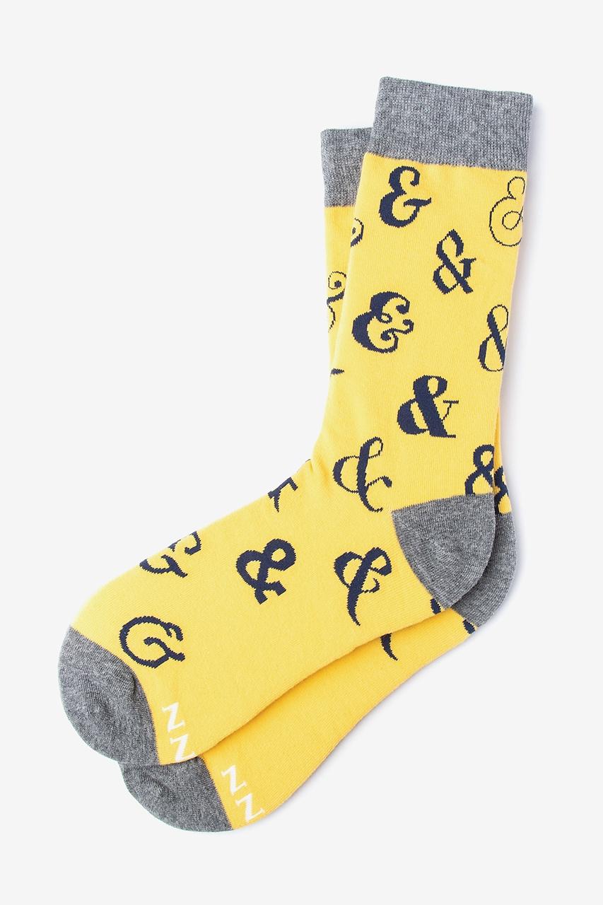 alynn Ampersand Addict yellow Women's Sock
