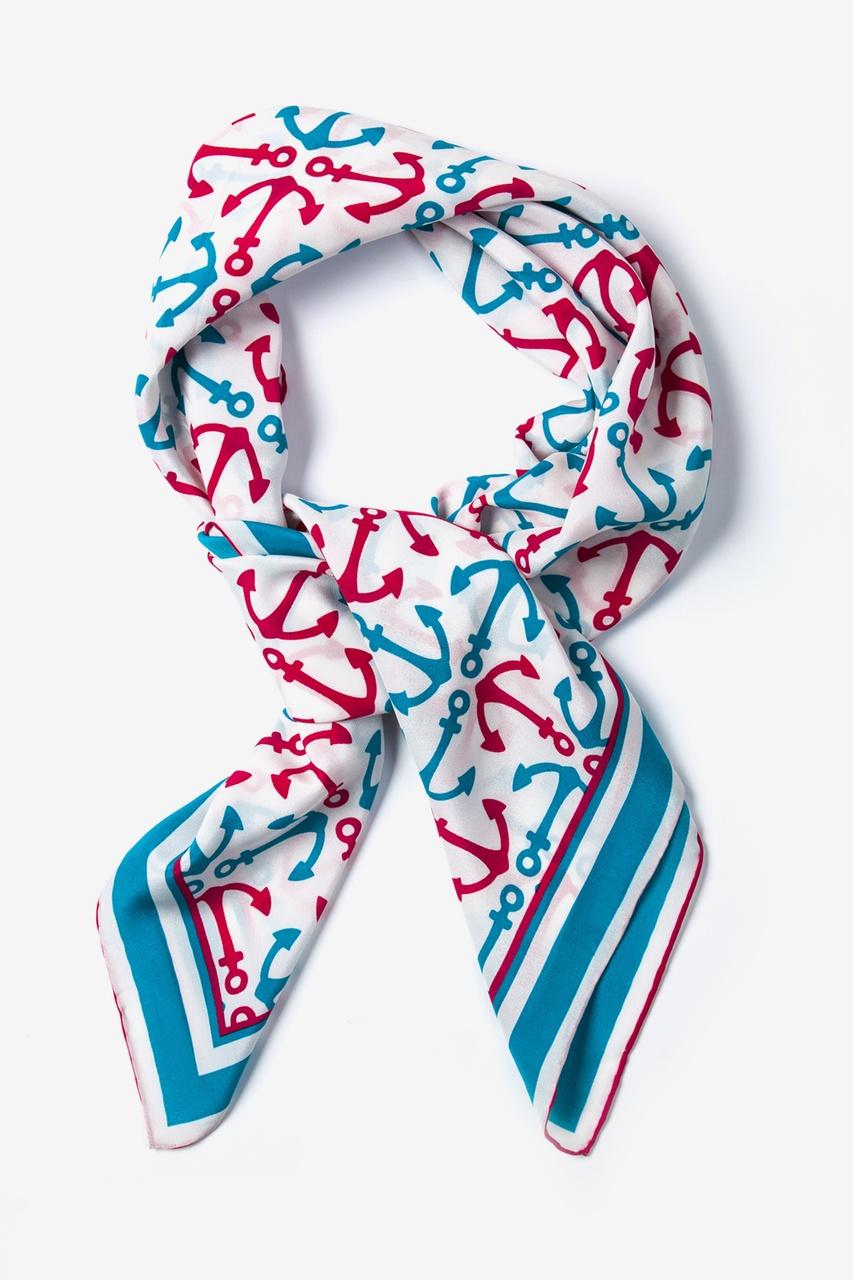 alynn Anchor Accoutrement blue Square Scarf