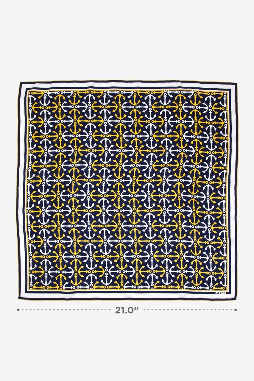 Alynn Anchor Accoutrement Navy Blue Neckerchief