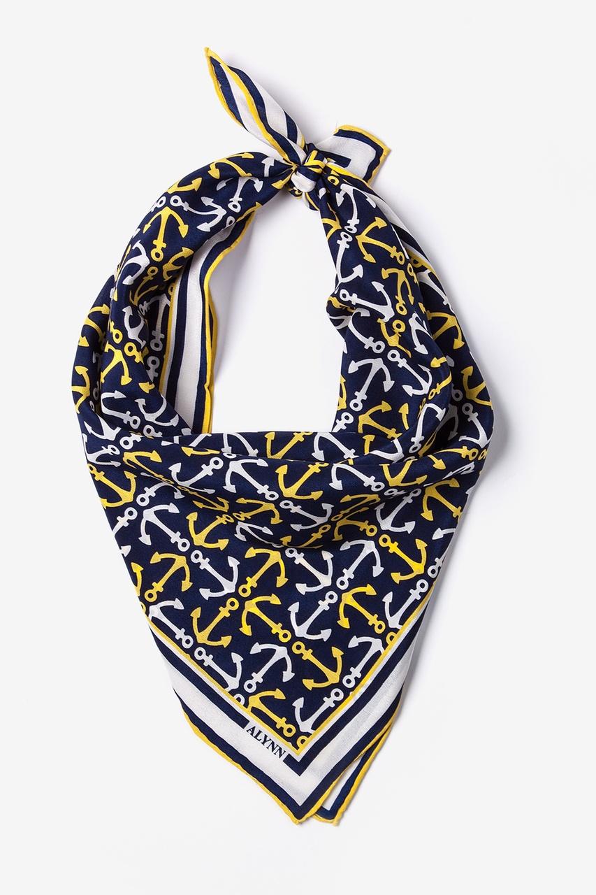 alynn Anchor Accoutrement Navy Blue Neckerchief