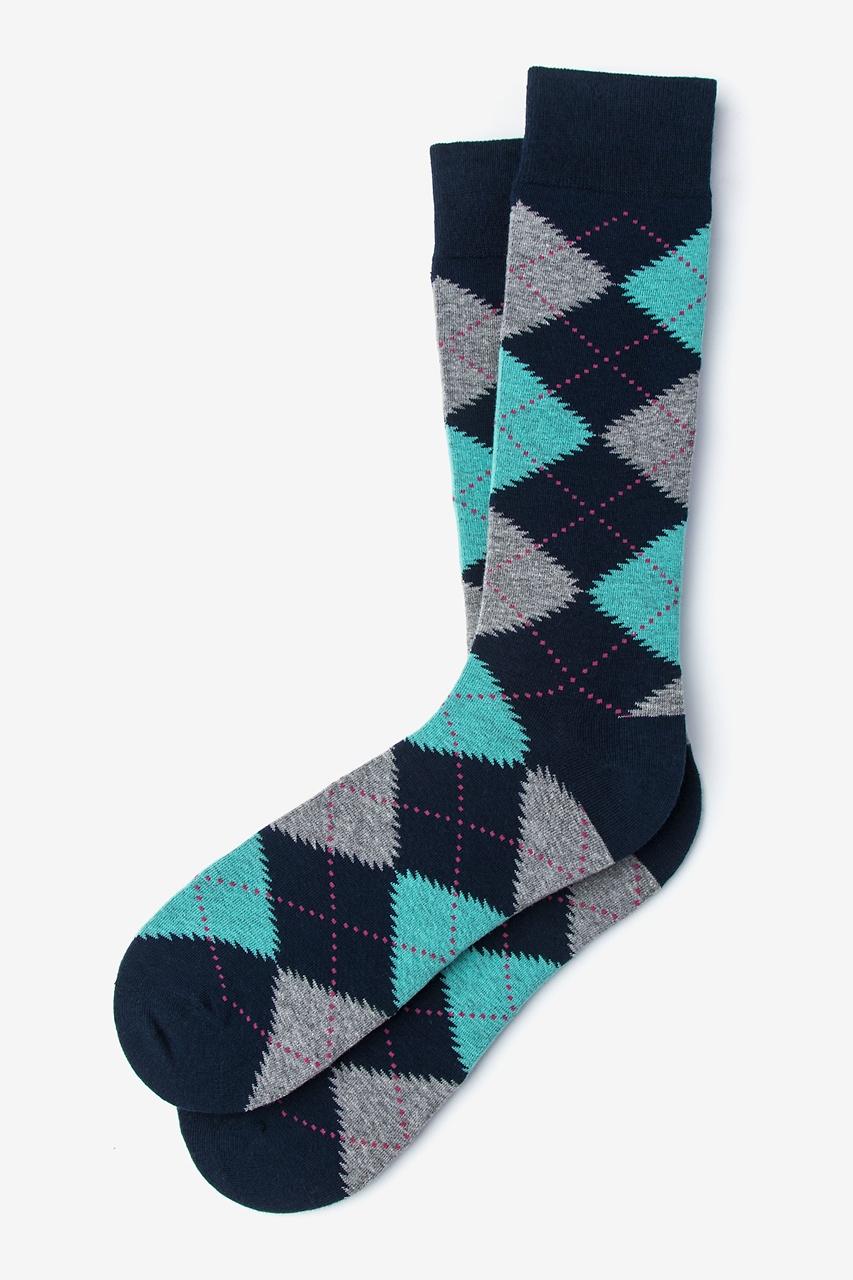 alynn Argyle Assassin aqua Sock
