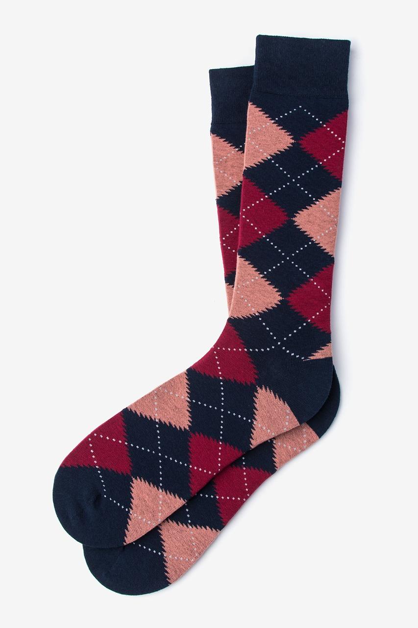 alynn Argyle Assassin coral Sock